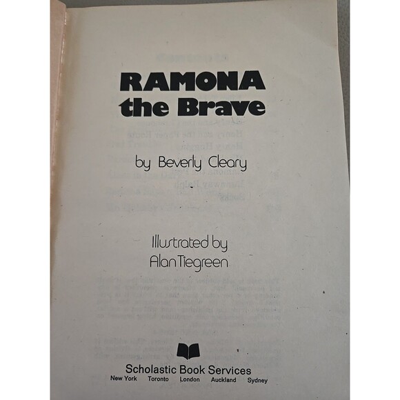 Vtg Ramona the Brave by Beverly Cleary 1975 Vintage Scholastic Paperback Book - Picture 3 of 9